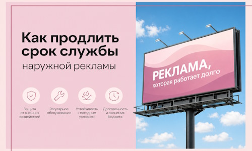 Как продлить срок службы наружной рекламы в Слободской